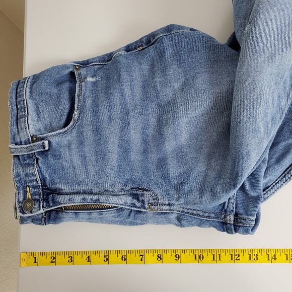 Abercrombie Fitch Jeans‎ Womens Mom Size 30 / 10 Cut Off Distressed Straight Leg - Picture 9 of 11